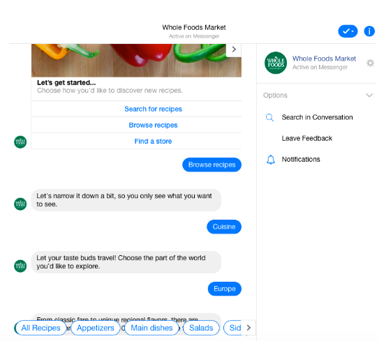 Whole Foods Market Chatbot