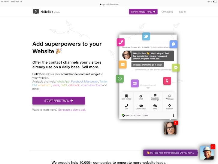 HelloBox - the omnichannel chatbox tool