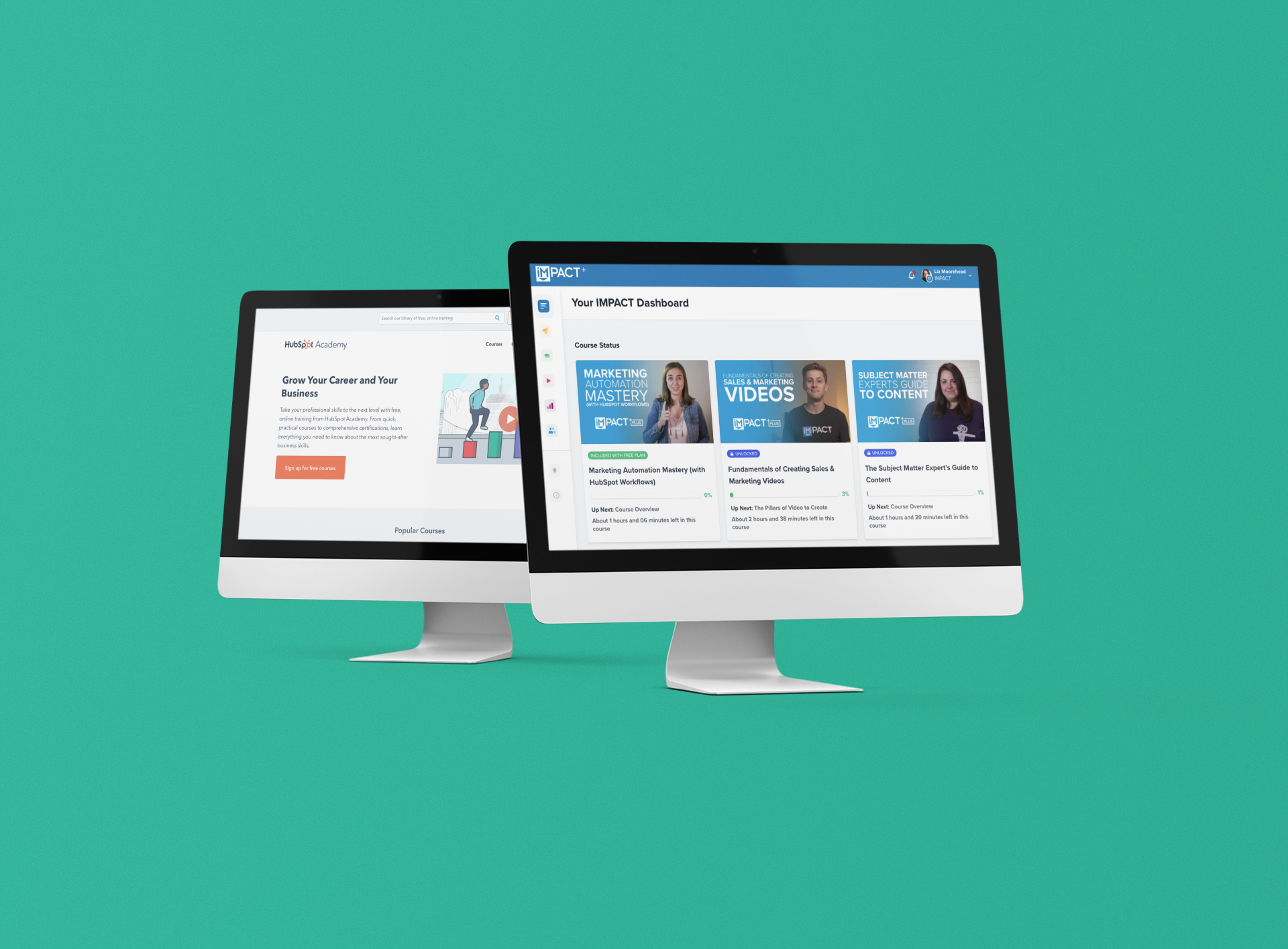 HubSpot Academy vs IMPACT+: a head-to-head digital marketing training comparison